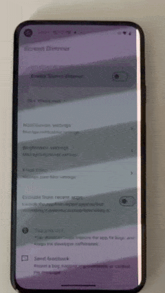 Screen Dimmer reduce flicker